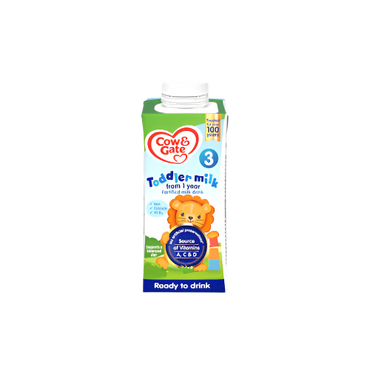 Cow & Gate 3 Toddler Milk Liquid 200ml – Ready-to-Feed Nutrition for 1-3 Years

