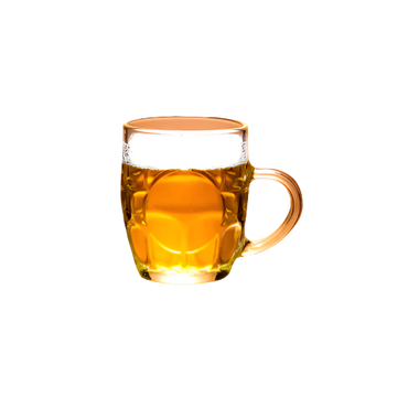 Crystal Glassware Mug – 280ml Clear Drinking Glass for Tea, Beer or Juice – Elegant Handle Design

