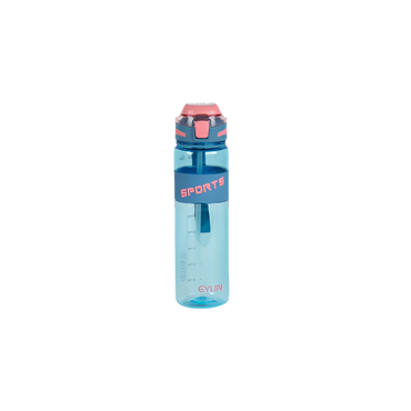 Durane Eyun® 1 Litre Transparent Plastic Sports Water Bottle with Straw & Carry Loop

