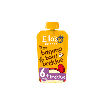 Ella's Kitchen Organic Banana Baby Brekkie 100g – Healthy Organic Baby Food for 6+ Months

