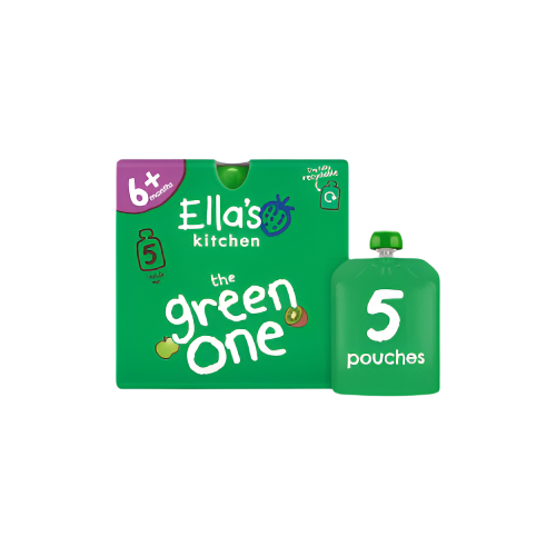 Ella's Kitchen The Green One Multipack (450g) – Organic Fruit & Veg Pouches for Kids

