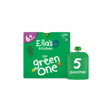 Ella's Kitchen The Green One Multipack (450g) – Organic Fruit & Veg Pouches for Kids

