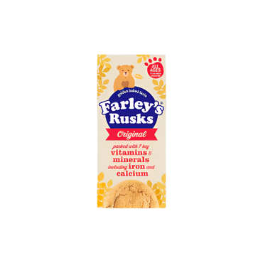 Farleys Original Rusks Baby Food Snacks 150g – Healthy, Easy-to-Eat Snack for Teething Babies

