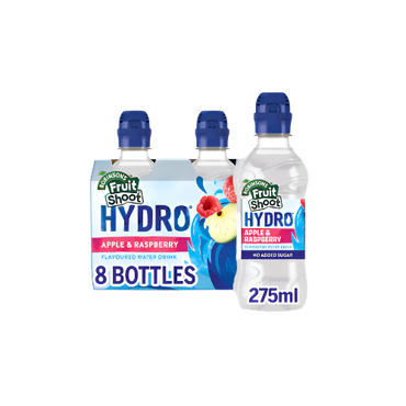 Fruit Shoot Hydro Apple & Raspberry Juice Drink 8x275ml – No Added Sugar, Kid-Friendly

