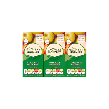 Growers Harvest Apple Juice 6 x 200ml – Natural, Refreshing, and No Added Sugar

