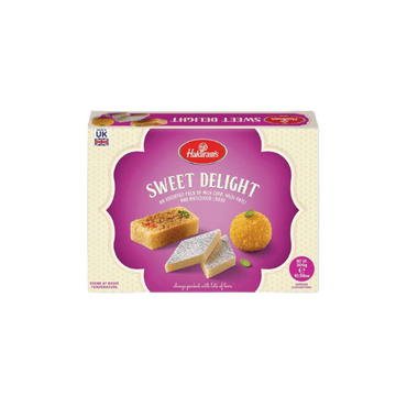 Haldiram's Assorted Indian Sweets 300g Box – Motichoor Ladoo, Milk Cake, Kaju Katli – Festive Mithai from IndianGroceryUK