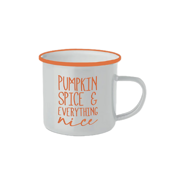 "Pumpkin Spice Halloween Mug with Festive Autumn Design – £1.29"