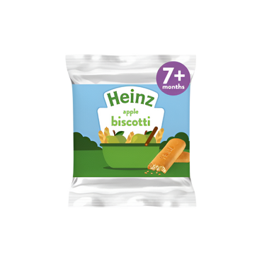 Heinz Apple Biscotti Baby Food Snacks 60g – Soft & Tasty Biscuits for 7+ Months

