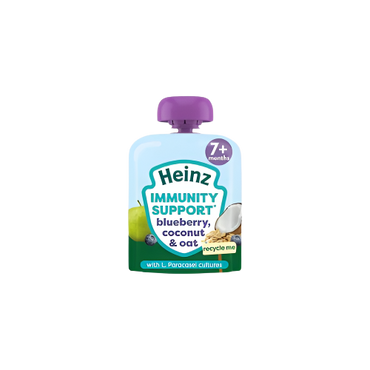 Heinz Baby Food Blueberry, Coconut & Oat Immunity Support Pouch 7+ Months – 85g