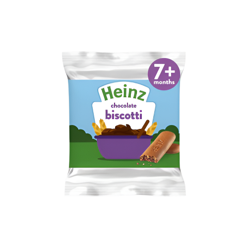 Heinz Chocolate Biscotti Baby Food Snacks 60g – Delicious and Healthy Snack for Babies 6+ Months

