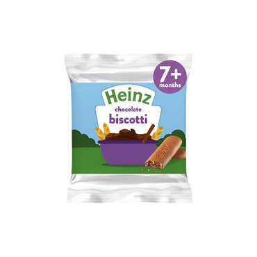 Heinz Chocolate Biscotti Baby Food Snacks 60g – Delicious and Healthy Snack for Babies 6+ Months

