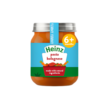 Heinz Pasta Bolognese Baby Food Jar 120g – Nutritious Meal for Babies 7+ Months

