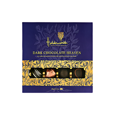 Holdsworth Dark Chocolate Heaven 160g – Premium British handmade dark chocolate selection in a luxury gift box


