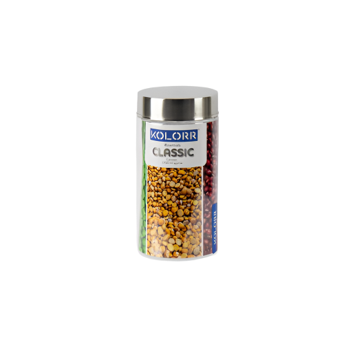 Kolorr Classic PET Plastic Food Storage Jar 1700ml with Airtight Lid

