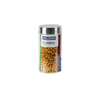 Kolorr Classic PET Plastic Food Storage Jar 1700ml with Airtight Lid

