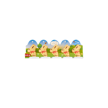 Lindt Gold Milk Chocolate Easter Bunny 5 x 10g – Smooth & Creamy Chocolate Treats
