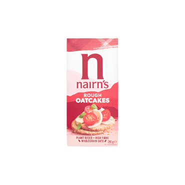 Nairn’s Rough Oatcakes 291g | High-Fiber Wholegrain Scottish Oatcakes

