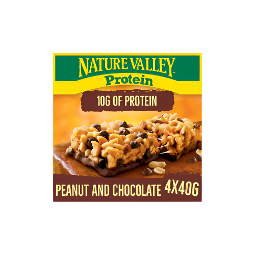 Nature Valley Protein Peanut & Chocolate Bars – 4 x 40g | High Protein Snack

