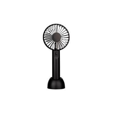 "Neon Rechargeable Handheld Fan with USB Cable – Compact and Portable Summer Cooling Device"

