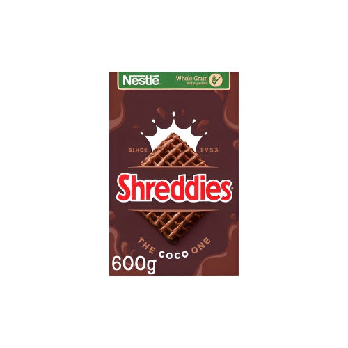 Nestlé Shreddies Coco Cereal 600g – Whole Grain Chocolate Breakfast Squares

