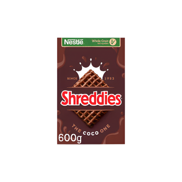 Nestlé Shreddies Coco Cereal 600g – Whole Grain Chocolate Breakfast Squares

