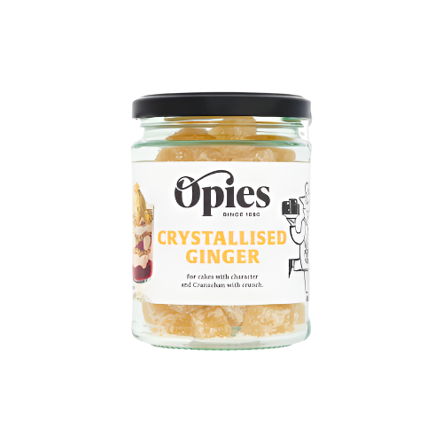 Opies Crystallised Ginger 170G – Sweet and Spicy Ginger Slices for Baking & Snacking

