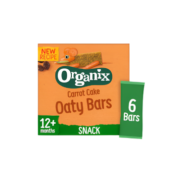 Organix Carrot Cake Soft Oaty Bars 6x23g – Healthy Organic Snack for Kids

