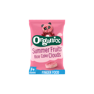 Organix Summer Fruits Rice Cake Clouds 40g – Organic Snack for Babies

