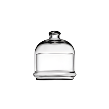 PB Glass Villa Patisserie Butter Dish with Dome – 505ml Large Clear Glass Serving Bowl

