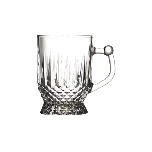 PB Glass Coffee Mug Set – 6 Clear 165ml Heat-Resistant Glass Mugs for Tea or Coffee

