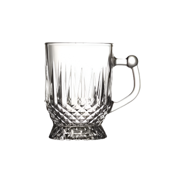 PB Glass Coffee Mug Set – 6 Clear 165ml Heat-Resistant Glass Mugs for Tea or Coffee

