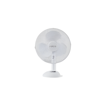 Pifco 12-Inch Desk Fan – Quiet & Adjustable Cooling Fan (White) for Home & Office