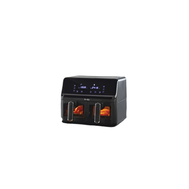 Pifco Dual Air Fryer 8L with Dual Basket Technology for Healthy Oil-Free Cooking