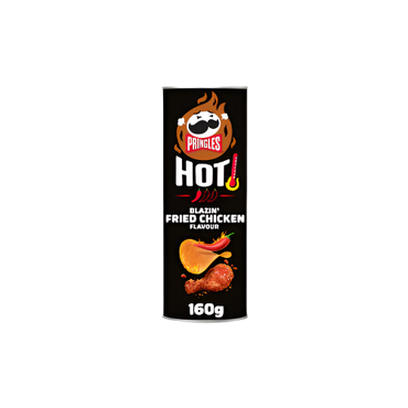Pringles HOT Blazin' Fried Chicken Flavour 160g – Spicy Fried Chicken Flavored Potato Chips

