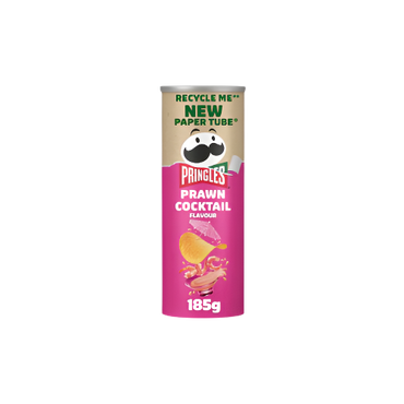 Pringles Prawn Cocktail Sharing Crisps 185g – Savory Prawn Flavor Potato Chips

