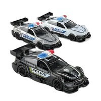Alloy police car pull-back model (12 pieces) 1:|36