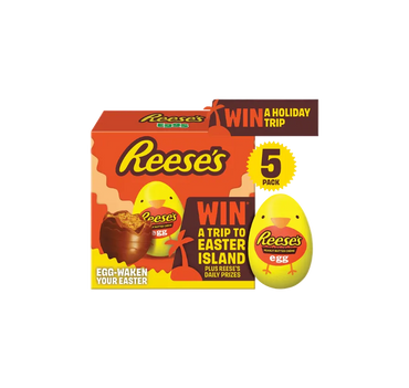Reese's Peanut Butter Creme Egg 5x34g milk chocolate eggs with peanut butter filling from IndianGroceryUK