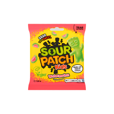 Sour Patch Kids Watermelon Sour Sweets 130g – Tangy, Sweet & Chewy Candy

