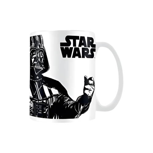 Star Wars-themed “The Power of Coffee” Mug – 350ml Ceramic Cup for Coffee Lovers