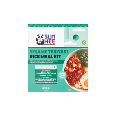 Sun Hee Sesame & Teriyaki Rice Meal Kit 210g – Quick & Easy Japanese Meal for 2

