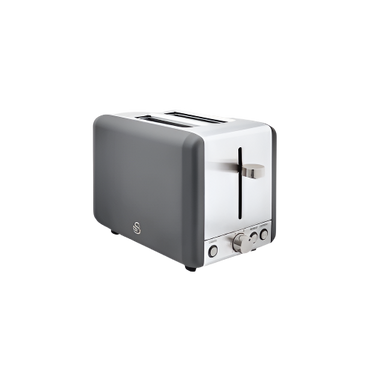 Swan Carlton 2 Slice Toaster – Stainless Steel Bread Toaster with Wide Slots & Defrost Function