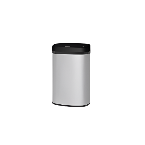 Utility Hands-Free Sensor Bin 45L Silver Stainless Steel Automatic Waste Bin

