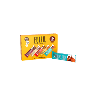 Fulfil Vitamin & Protein Bars Mixed Pack 10 x 55g – High Protein, Low Sugar Snack

