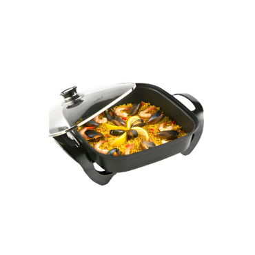 VonShef Square Multi Cooker Electric 5L 1500W with Glass Lid – Versatile Cooker for Stews & Rice