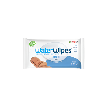 WaterWipes Biodegradable Baby Wipes 60 Pack – 99.9% Water & Plastic-Free

