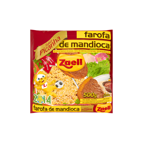 Zaeli Seasoned Cassava Flour 500g – Brazilian Farofa Ready Mix

